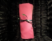 Pink fitted crib sheet