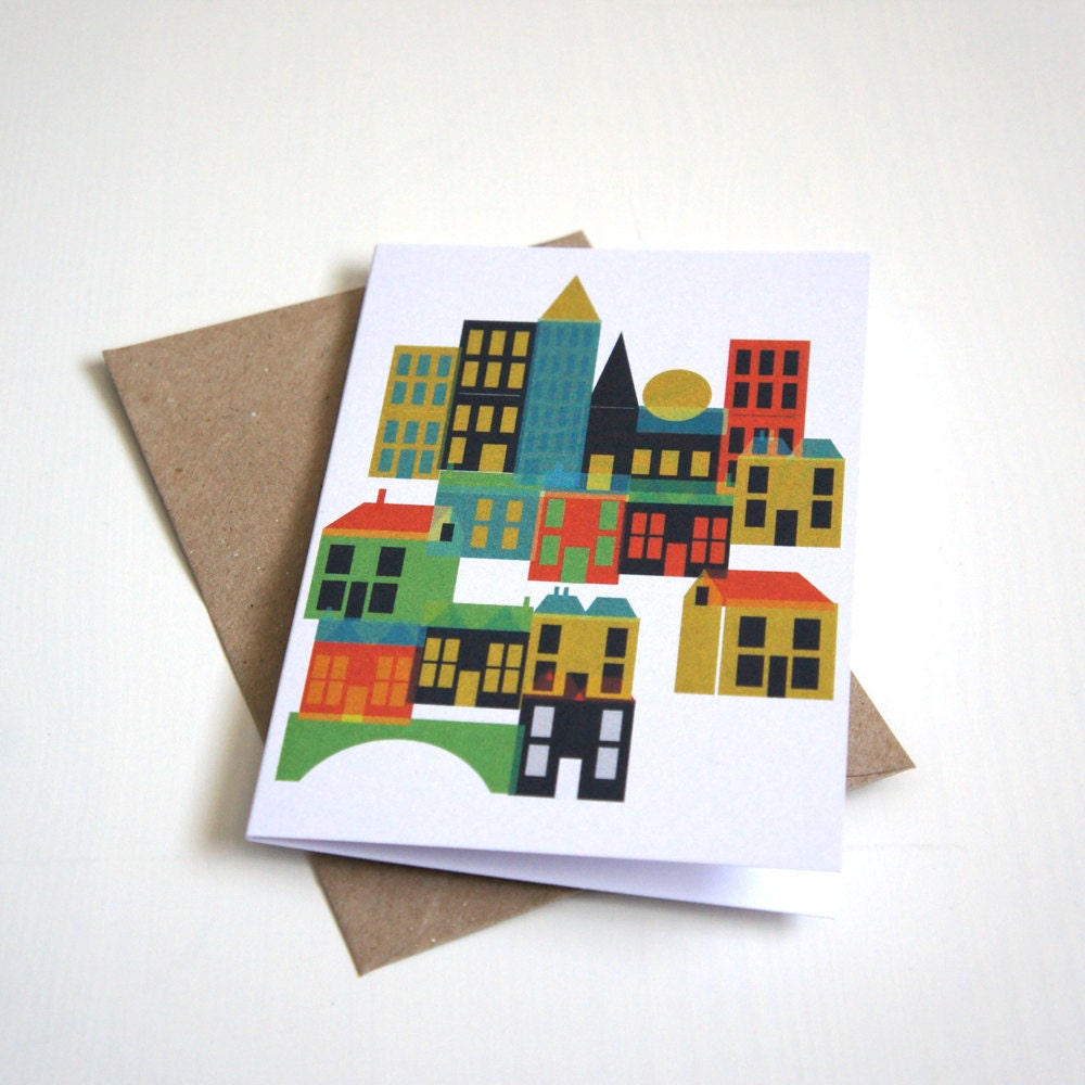 Toy Town Greeting Card New Home or Moving