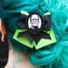 Frankenstein Traditional Hair Bow Clip- Choose Your Colors
