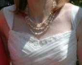 Alencon Lace gown with silk gauze overlay- Made to Order
