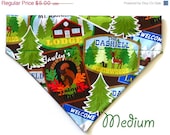 ON SALE Pet Bandana - Summer Camp - Medium - Free Shipping