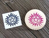 Supernatural Rubber Stamp - Hand carved Anti-Possession Symbol
