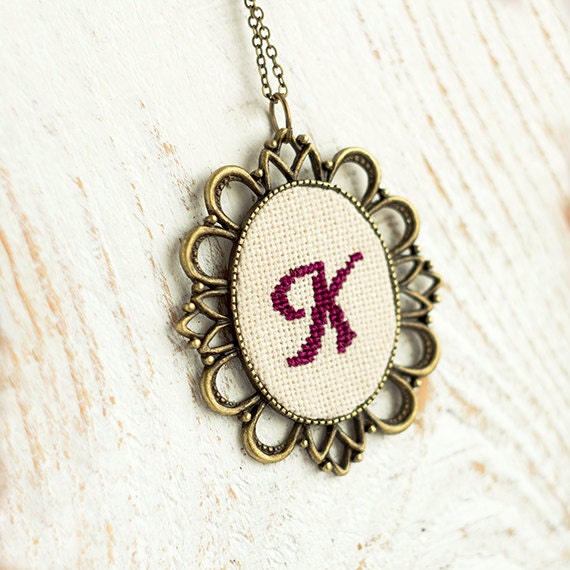 Initial jewelry - Personalized Monogram necklace - Initial necklace - Bridesmaids jewelry