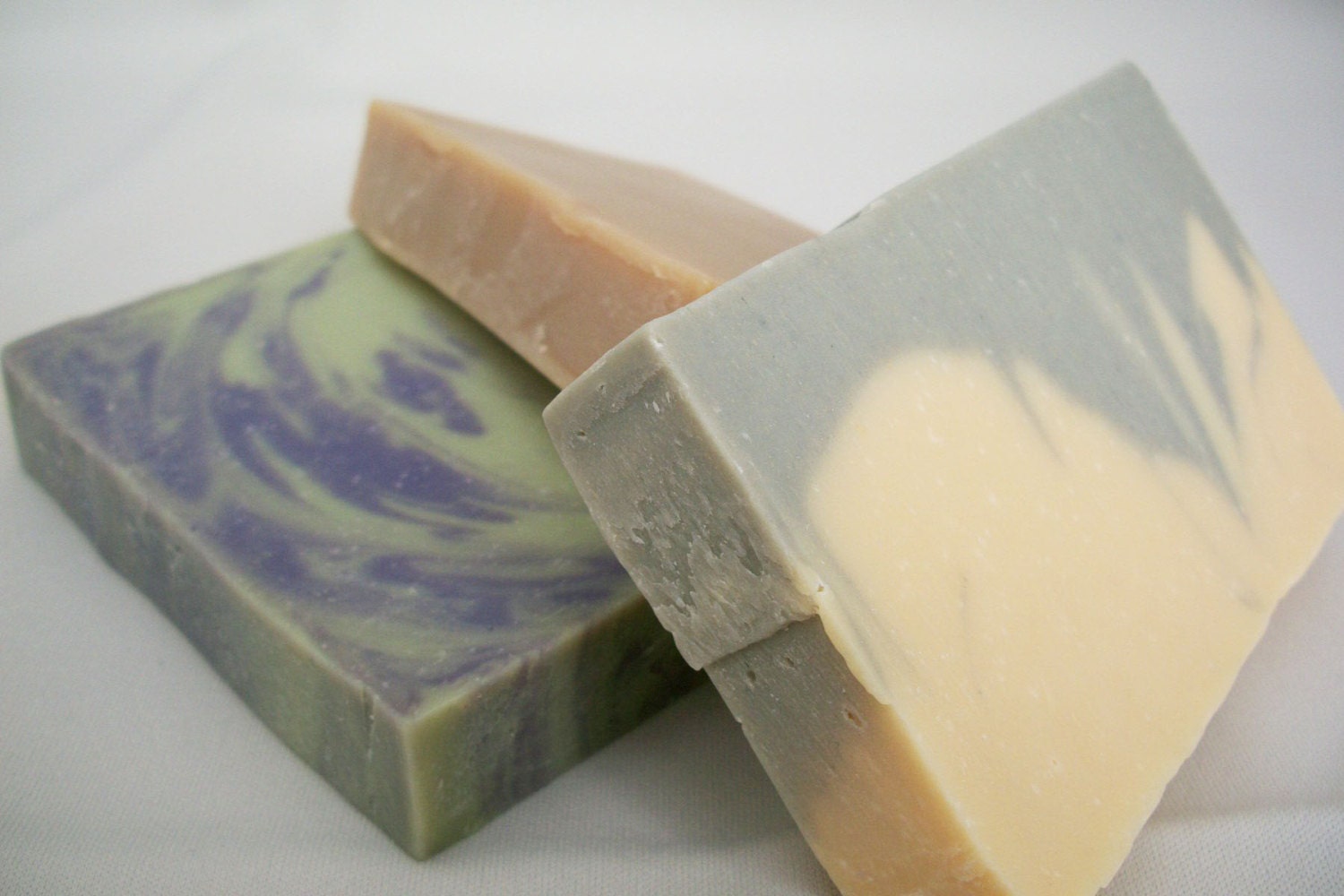 Tea Soaps Trio - Earl Grey soap, Chai soap, and Jasmine Green Tea soap