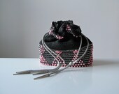 vintage 1950s beaded pouch bag