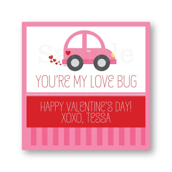 Custom Valentine's Day Stickers Love Bug Design Il_170x135