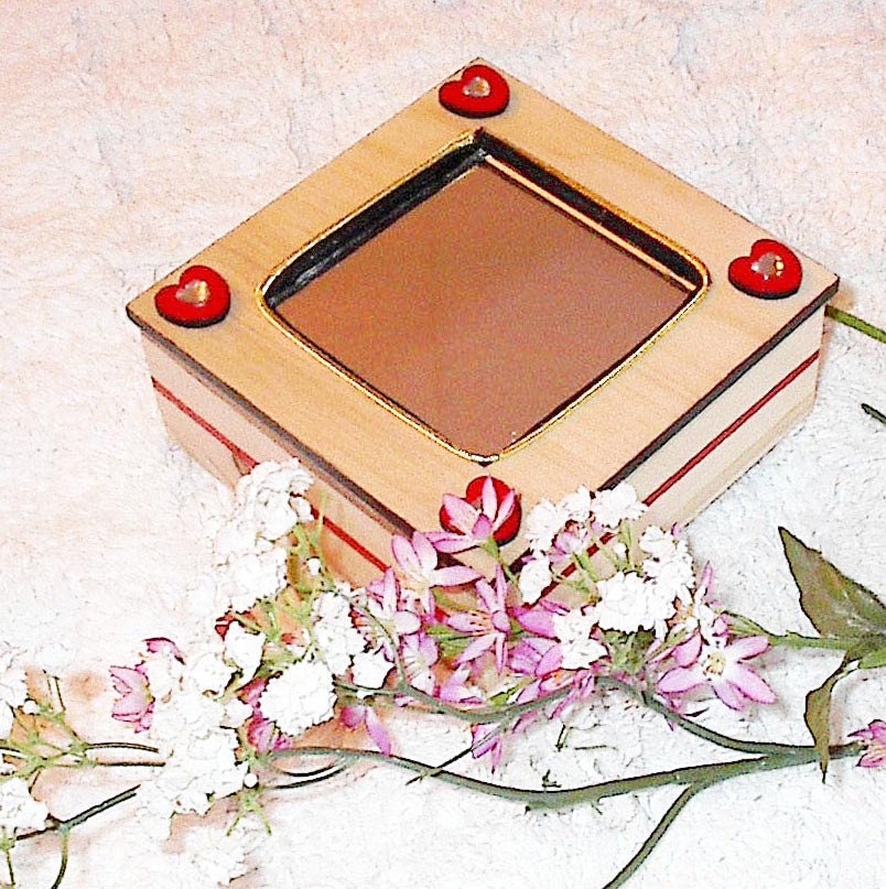Wooden Trinket Jewelry Box