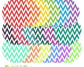 50% Off Sale 4" Circle Clip Art for Personal and Commercial Use - Chevron Set 2 (658) Il_170x135