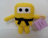 5 inch  Mini Ninja Plush - Bright Yellow
