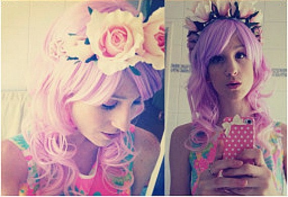 Sale . FAIRY ENCHANTMENTS wig // Pastel Ombre Unicorn Pink Purple Hair // Lolita Pretty Romantic Sweet wig
