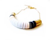 Ombre brass necklace