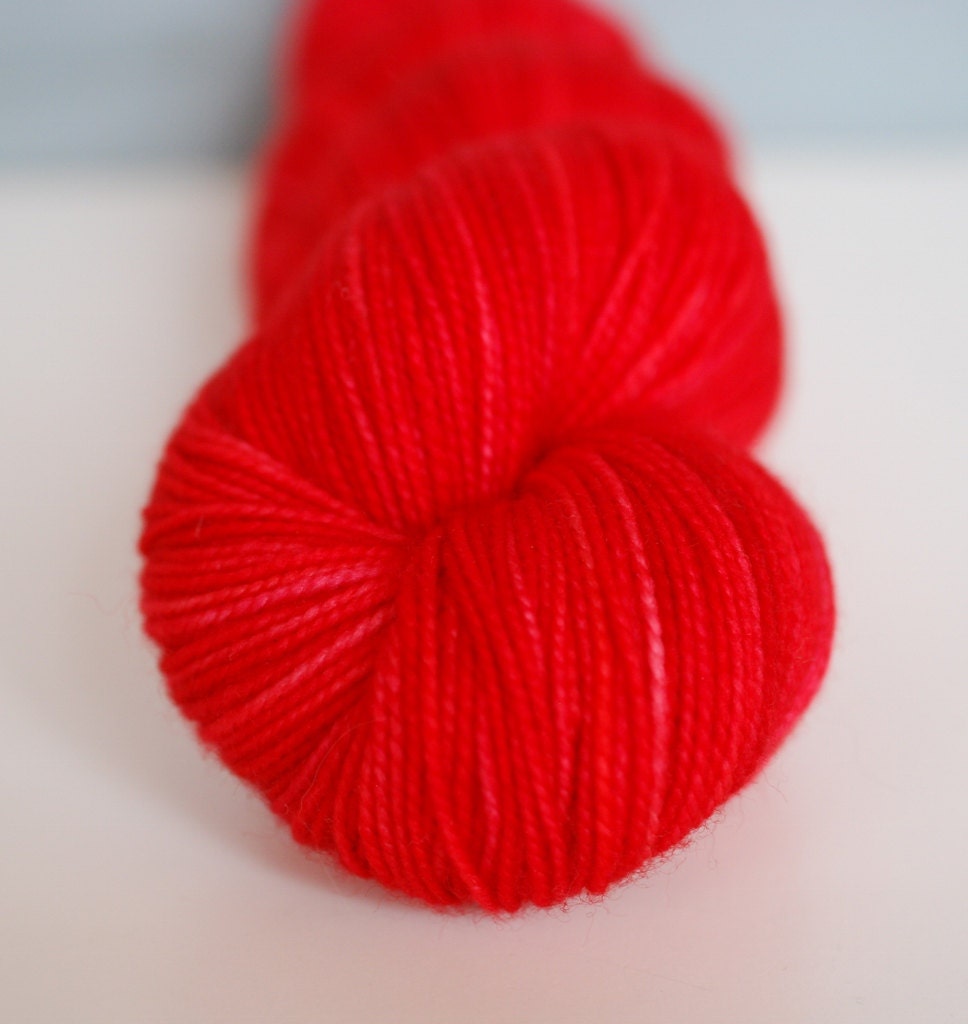 NEW Red Roses:  First-String SW Merino Fingering Wt Yarn 2203