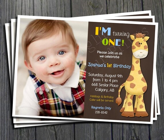 1st Birthday Invitation - FREE Thank You Card included Il_570xn