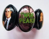 Twin Peaks cuff cameo bracelet