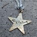 Dr Who Quote - Allons-y Star - Hand Stamped Necklace    -Made to Order-