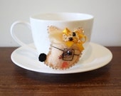 Flower Deer Pin by Winnifreds Daughter