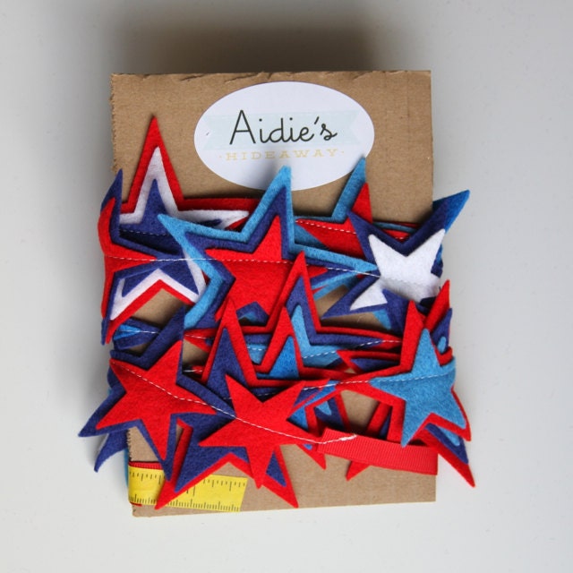 patriotic star garland