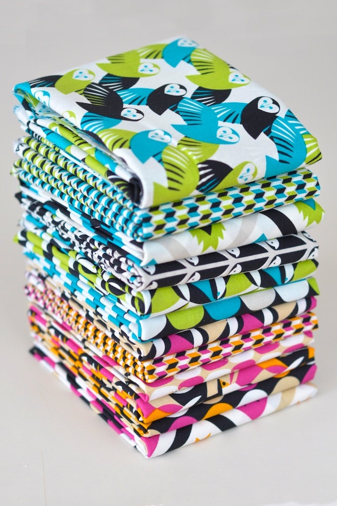 Mixteca by Eleanor Grosch from Cloud 9 Fat Quarter Bundle of 100% ORGANIC Cotton Fabric