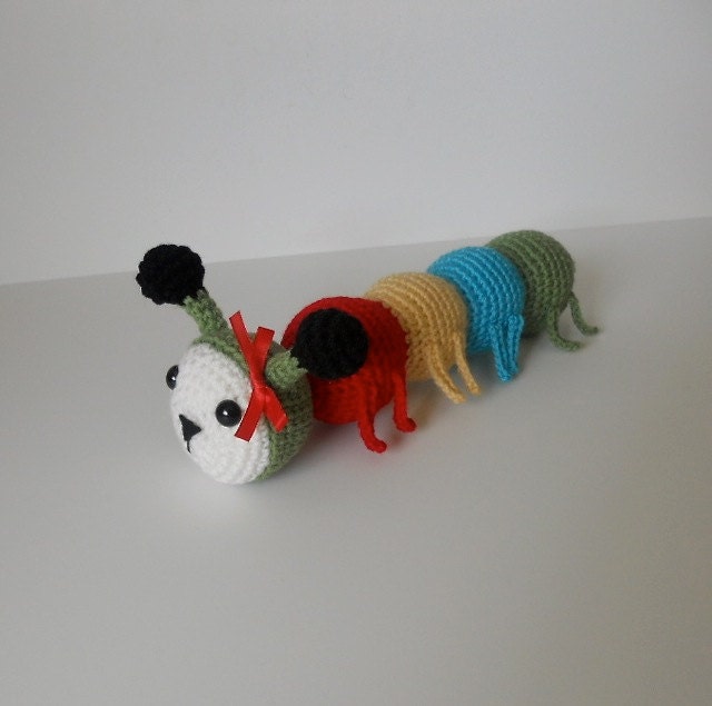 Crochet Caterpillar Plush Cute Amigurumi Bug