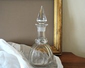 Antique Liquor Wine Decanter Crystal Cut Glass 1920s Vintage
