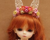 Yosd or MSD Rabbit Flowers headband