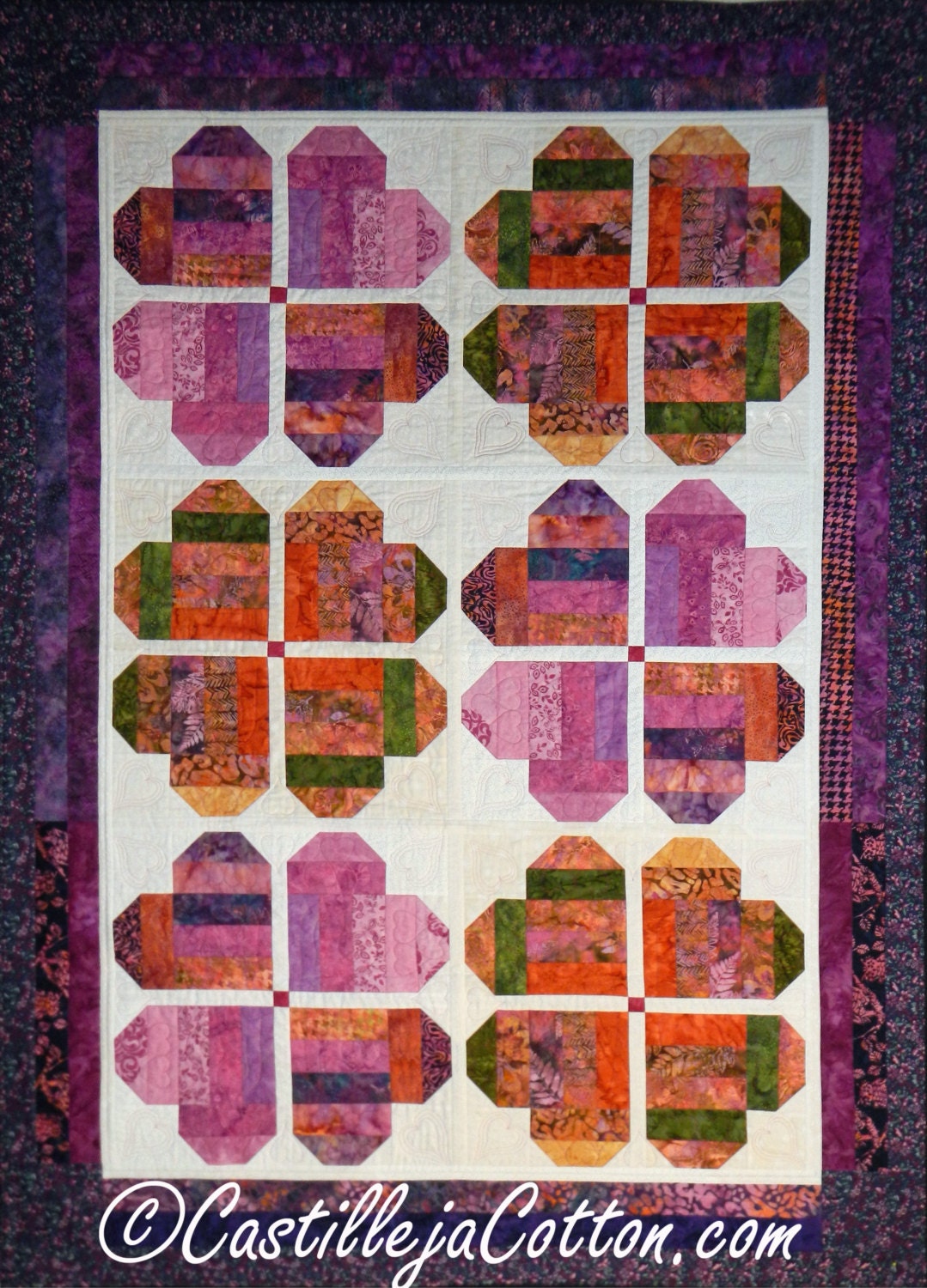 Bali Pop Hearts Quilt ePattern - 4657-1