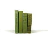 Green Vintage  Books for Vintage Photo Props, Vintage Home Decor and Wedding Decor - DecadesOfVintage