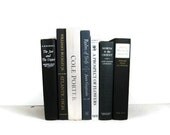 Shades of  Gray  Black and White Vintage Decorative Books