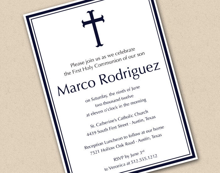 Classic First Communion Invitation Il_170x135