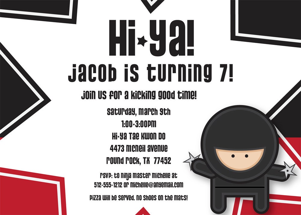 Hi Yah Birthday Party Invitation Il_570xn