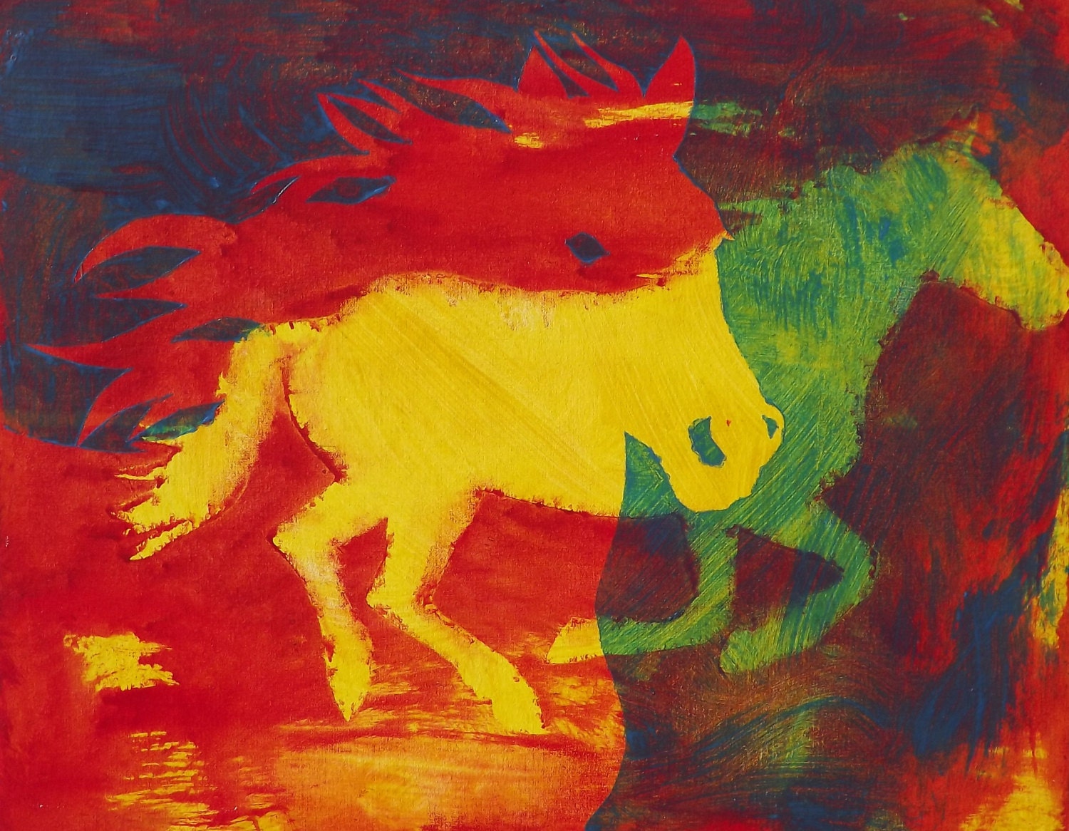 Buggs The Painting Horse "Wildfire" Fine Art Reproduction