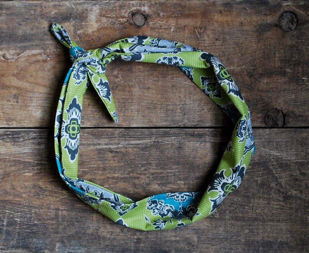 Tie Up Headband - Headscarf - Bandana Style Headband - Knot Headband - Adult SMALL Max Loves Molly