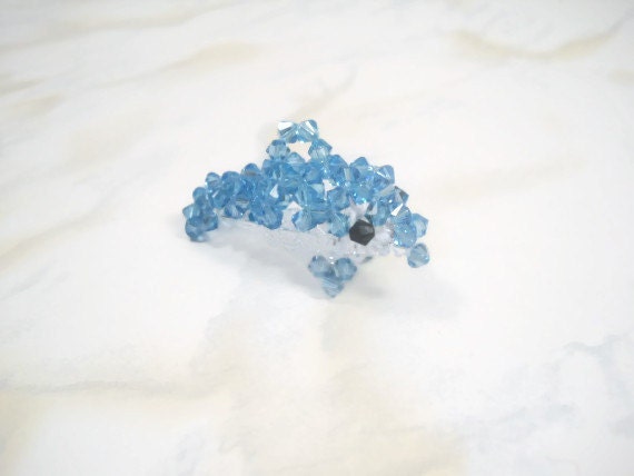 Dolphin Necklace Blue Dolphin Crystal Dolphin