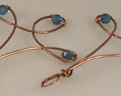 Copper Flowers of Summer Dangle Earrings