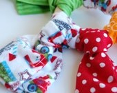 Waldorf-Baby-TeethingToy-Wood Toy- BITE ME- TRAIN  Wood n Fabric Ring Baby Teething Relief Toy