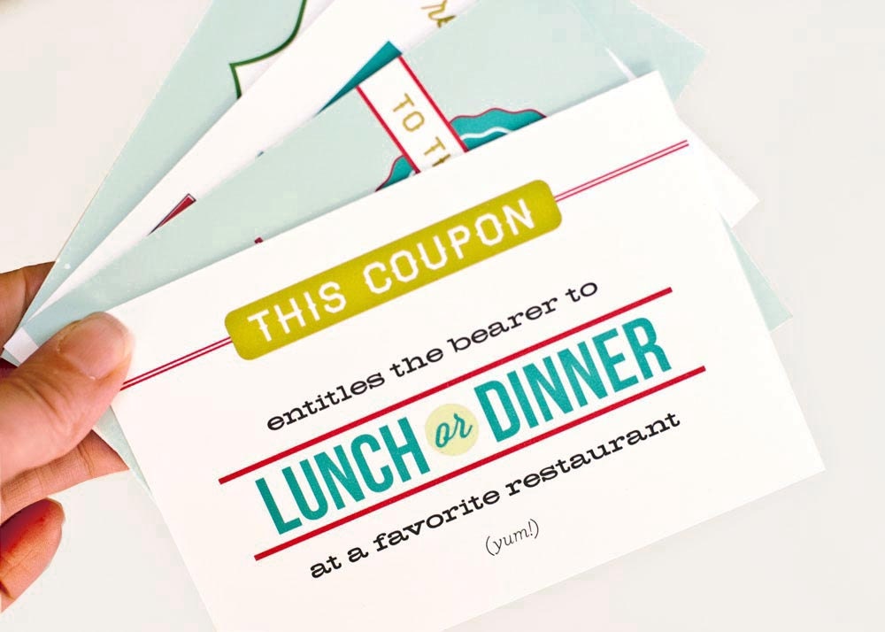 Mother's Day Card and Coupons // Gift Set // COUPONS FOR MOM
