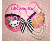 Party Rock Kitten - Pink Sparkly Hello Kitty Rave Bra