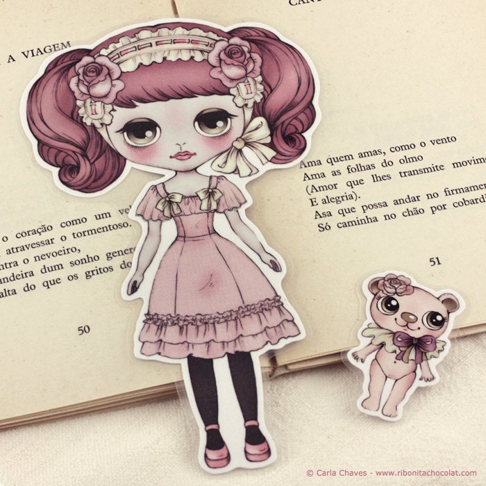 Antique loves pink laminated bookmark