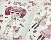 Antique paper doll