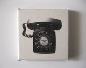 Keep Calm And Call Me Telephone Print Distressed Muslin