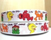 Sesame Street Character Ribbon  7/8" Grosgrain Ribbon
