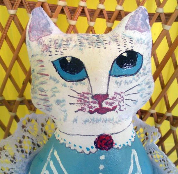 Handmade OOAK Cat Cloth Doll Arisha