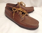 Vintage Leather Boat Shoes  6.5