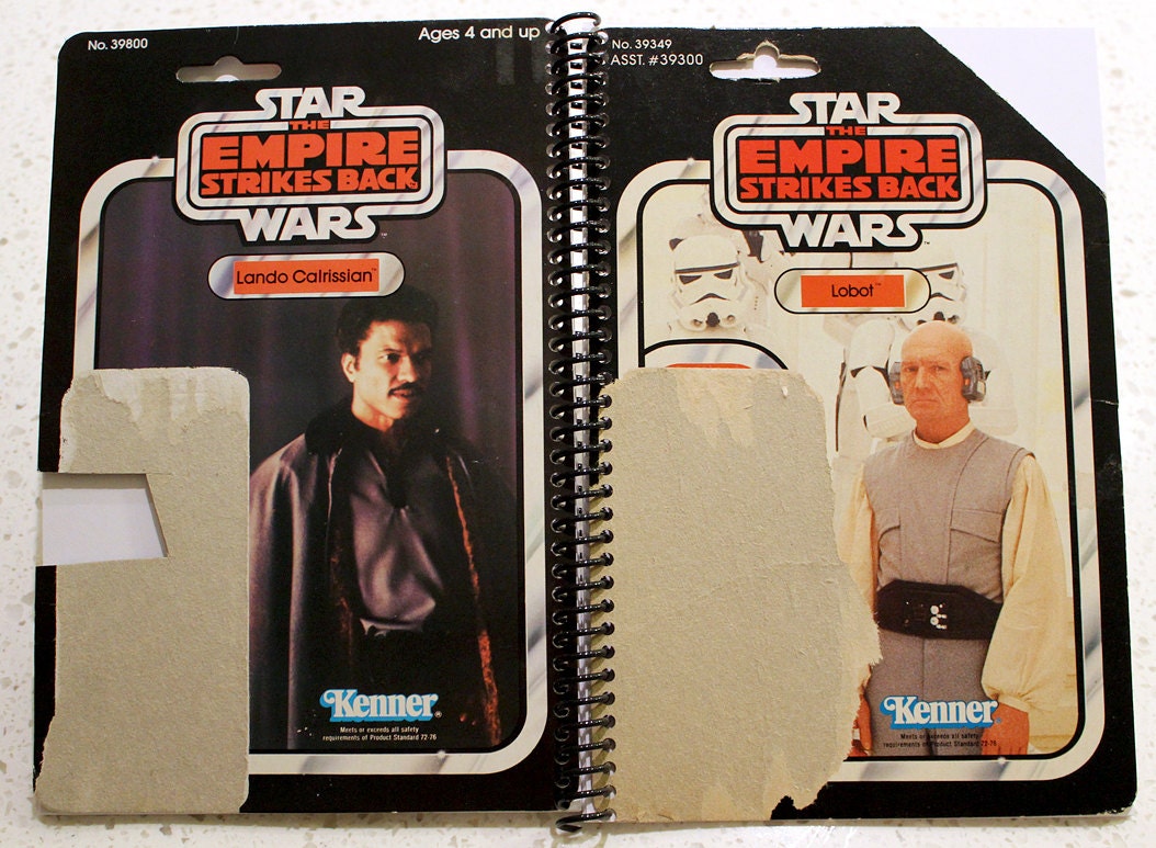 Lobot & Lando Calrissian Recycled Vintage Star Wars ESB Notebook
