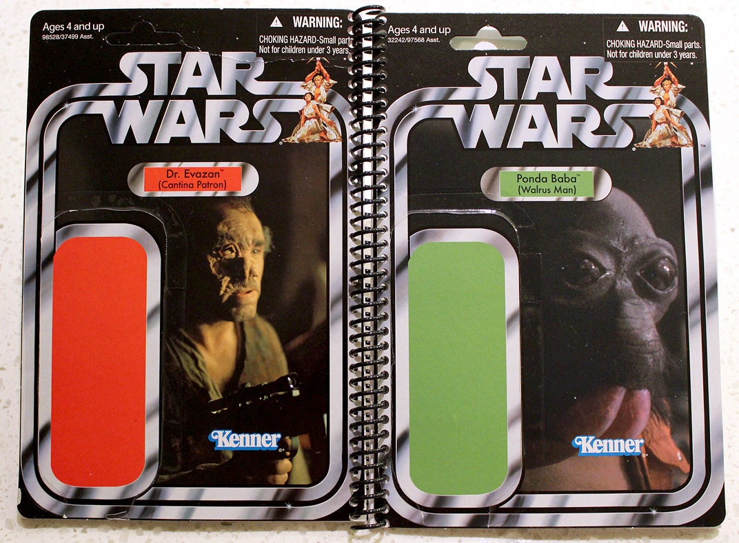 Ponda Baba (Walrus Man) & Dr. Evazan Recycled Vintage Star Wars Notebook