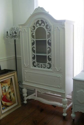Shabby Chic CUSTOM Paint CHINA CABINET Cupboard Office Kitchen Bathroom Bedroom