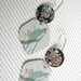 Delicate Flowers Black and White Vintage Tin Earrings-Nature Lovers