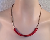 Vintage Sarah Coventry Faux Tortoise Shell Necklace