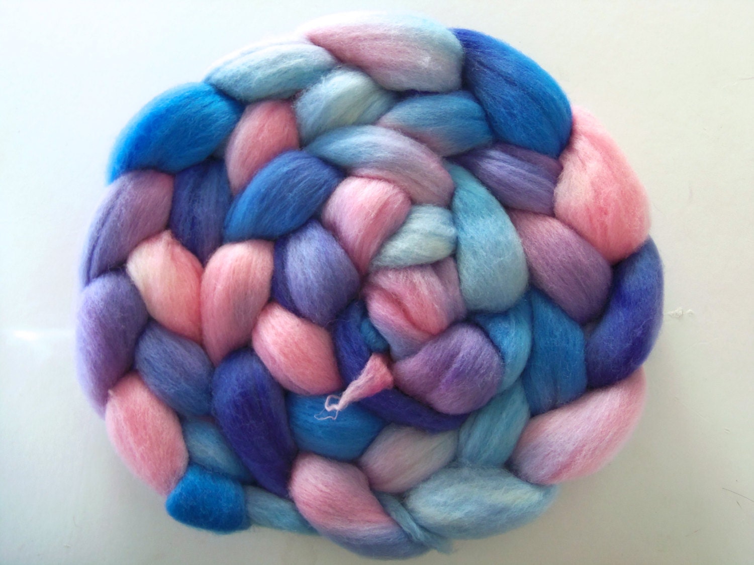 Hand Painted Falkland Wool Roving. 4 Ounces for spinning or felting