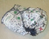 Pirate Map - One Size AI2 Diaper with Two Soakers